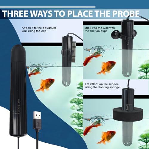 7 in 1 Smart Water Quality Tester, Wireless WiFi Water Monitor Measures pH/ORP/TDS/EC/Salinity/SG/TEMP, Water Quality Meter with App Connection Real-Time Alerts for Aquarium, Saltwater Fish Tank, etc. - Image 6