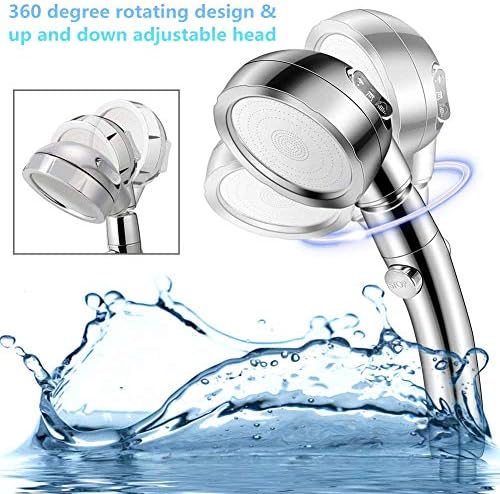 Handheld Shower Head（Without Hose and Bracket） - High Pressure Water Saving 360 Degree Rotating Adjustable Showerhead with ON/Off Switch and 3 Spray Settings RV Camper Bathroom Shower Sprayer - Image 2
