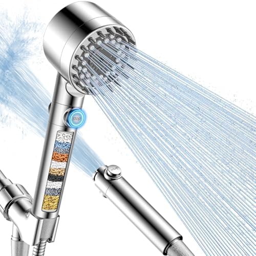 FEELSO Filtered Shower Head with Handheld, High Pressure Shower Filter Head by FEELSO