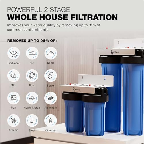 iFilters 4.5 x 20 Sediment CTO Heavy Metals Well Water Filtration System - Image 4