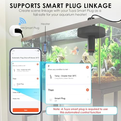 Smart Water Quality Monitor, 7-in-1 pH | Temperature | TDS | EC | Salinity | S.G & ORP WiFi Water Quality Tester Probe, EC pH Monitor for Hydroponics, Aquarium, 24/7 Real-Time Monitoring - Image 5