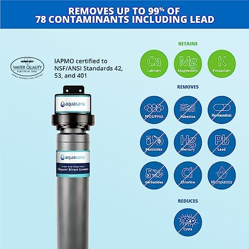 Aquasana Water Filter for Sink Faucet | Claryum Direct Connect | AQ-MF-1 - Image 2