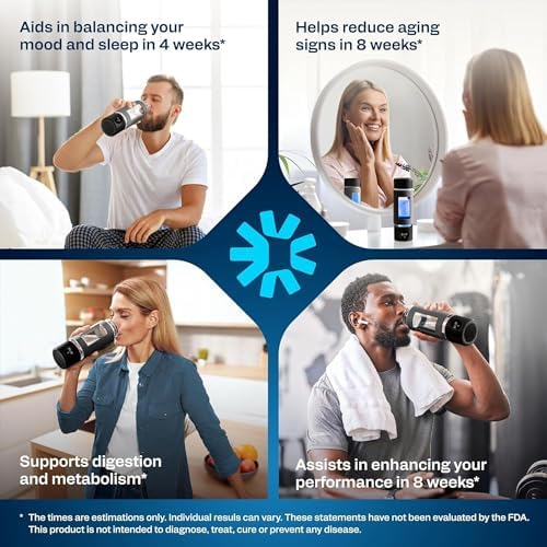 Hydrogen Water Bottle | 16.2 oz (480 ml) Hydrogen Water Generator | 6000 PPB Hydrogenator Machine | SPE/PEM Ionizer Generator (Black) - Image 6
