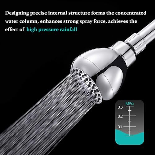 AISOSO Fixed Shower Head High Pressure 2PCS 3 Inch Showerhead Chrome - Image 4
