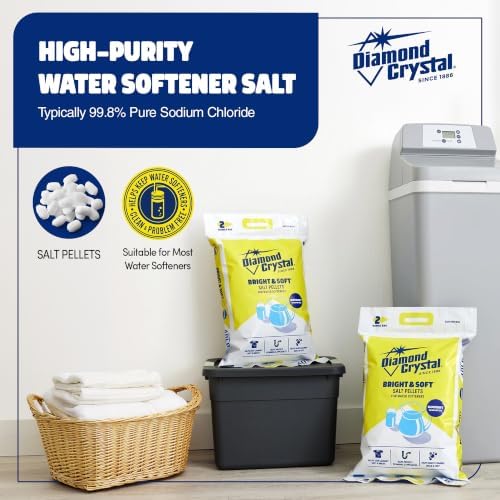 Diamond Crystal Bright & Soft Water Softener Salt Pellets, 50 Pounds - Image 2