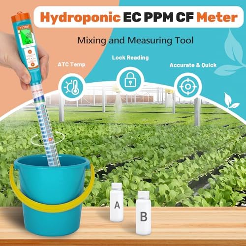 YINMIK PPM Meter,EC Meter Hydroponics Conductivity Tester Stick for Growing - Image 2