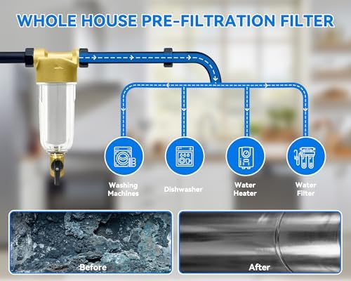 Spin Down Sediment Filter 40/100/200 Micron, Reusable Water Filter System - Image 2