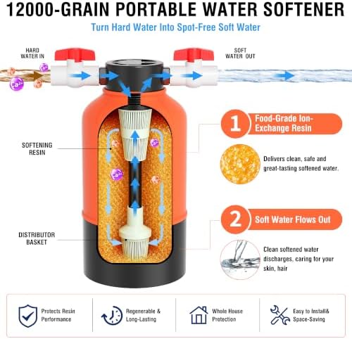 Whole House Water Softener System with 12,000 Grain - Image 4