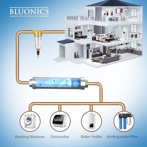 Bluonics Whole House Salt-Free Water Descaler – Stainless Steel Hard Water Conditioner, Prevents Limescale & Corrosion – No Salt, Eco-Friendly Alternative to Softeners - Image 2