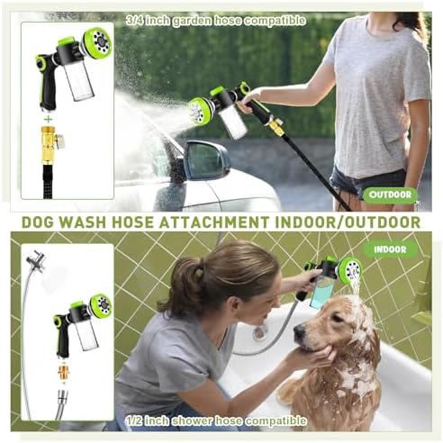 Dog Shower Attachment, All-in-One Pet Bathing Attachment for Shower System - Image 4