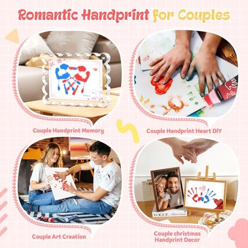 Nabance Baby Hand and Footprint Paint, Sponge Head, Baby Safe Paint, Red - Image 5