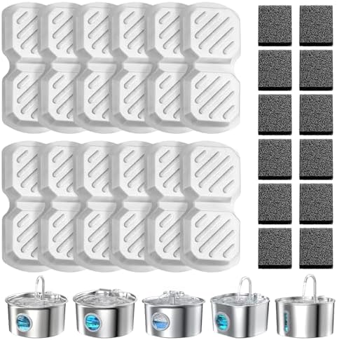 12 Pack Cat Water Fountain Filters Replacement by WEIKEY