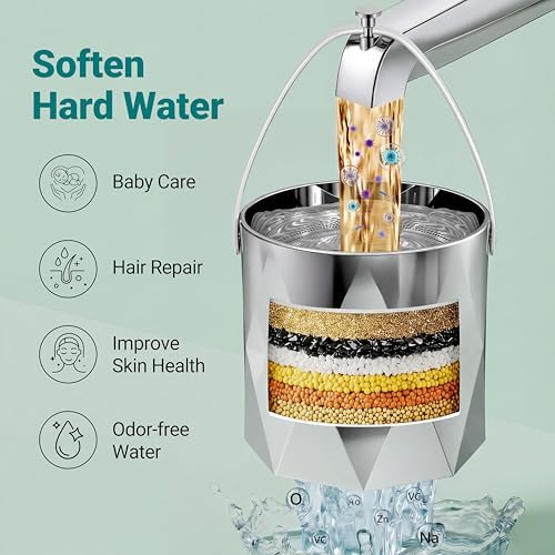 KOSNEW® Bath Faucet Filter, 10-Stage Advanced Shower Water Filter - Image 4