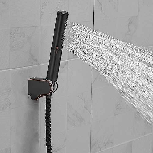 BESy Handheld Shower Head Sprayer Shower Wand Hand Shower Showerhead Bronze - Image 2