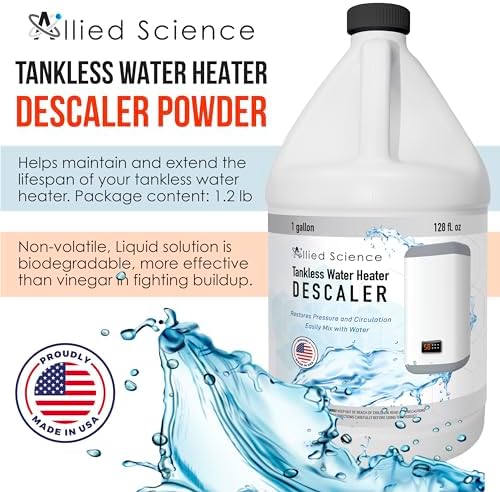 Allied Science Tankless Water Heater Descaling Solution | Highly Effective Descaler Restores Heating Efficiency, Gallon, 128 fl oz - Image 2