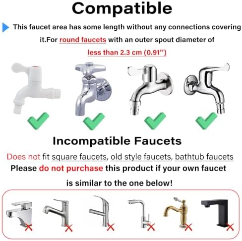 6.56ft/2m Sink Spray Rubber Hose,Sink Hose Attachment for Faucet - Image 2