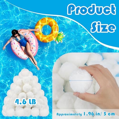 4.6LB Pool Filter Ball, Pool Sand Filters Media Ball for Sand Pump - Image 2