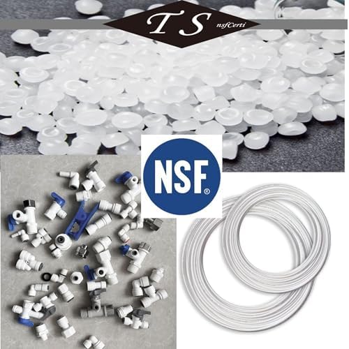 NSF 1/4" inch Water Line Tubing and Push to Connect Fittings for Reverse Osmosis Water Filter RO fittings (Feed water adapter Kits), 11 pcs connetors+30 feet 1/4" O.D. (6.4mm) water tubing. - Image 4
