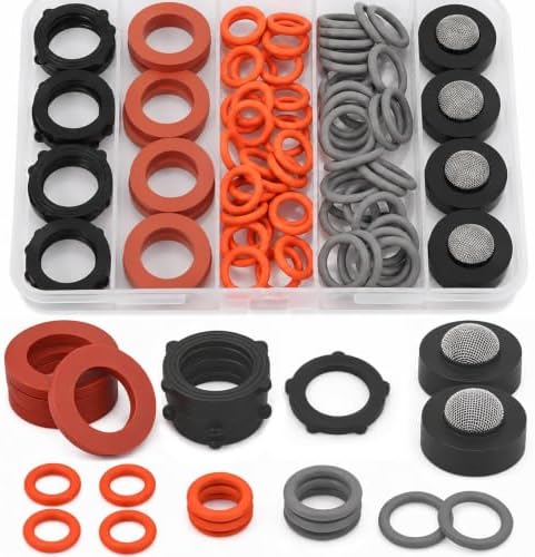 ZDBB 84 Pcs Pressure Washer O Rings, Garden Hose and Screen Filter Washers by ZDBB