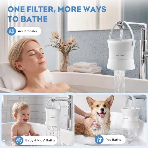MakeFit Bathtub Faucet Filter, 8-Stage Bath Water Filter for Hard Water - Image 7