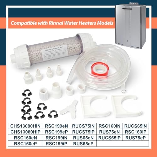 804000074 Condensate Neutralizer Kit Compatible with Rinnai Tankless Water Heater Efficient Boilers, Acidic Condensate Neutralizer Avoids Pipe Damage - Image 3