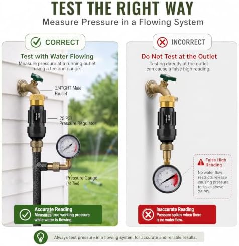 Drip Irrigation Faucet Adapter Kit, 25 PSI, 1/2 & 1/4 Inch Tubing, 2 Pack - Image 5