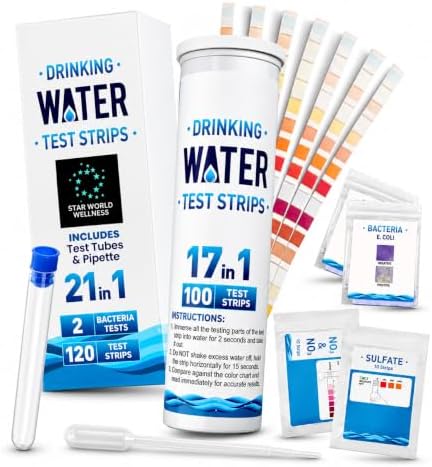 Water Testing Kit for Drinking & Well Water, Home Test Kit by StarWorldWellness