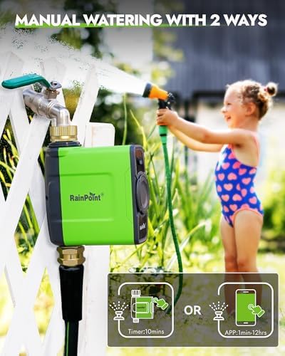 RAINPOINT WiFi Water Timer for Garden Hose, 2027 New Version WiFi Sprinkler Controller, Smart Hose Timer Valve, Automatic Drip Irrigation System/Rain Delay for Garden - Image 5