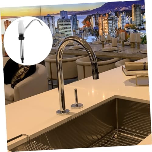 SUPVOX Sink Water Hand Pump White Double Action Camping Trailer Pumping Tool Motorhome Tool Easy to Use - Image 2