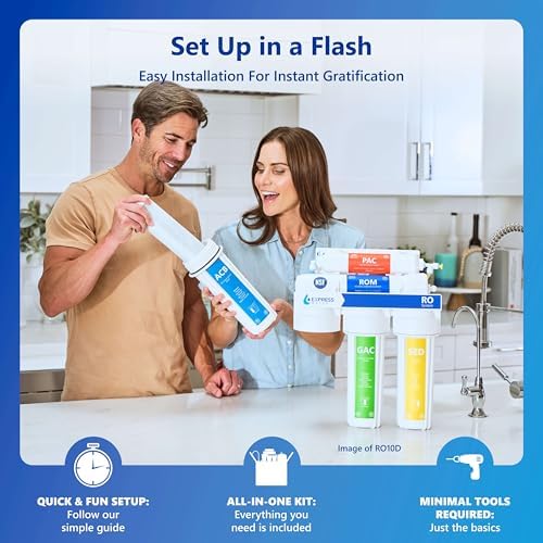 Express Water ROUV10MBN, 6-Stage RO Water Filter System, UV Filter, 100 GPD - Image 5