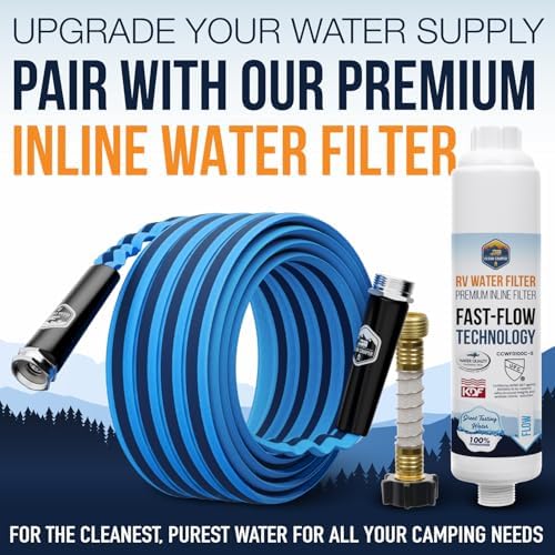 Clean Camper RV Fresh Water Drinking Hose, 35', Kink-Free Design - Image 6