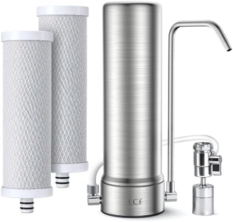 LCF Upgrade 6-Stage Stainless Steel Water Filter for Sink Faucet, 2 Filters by LCF
