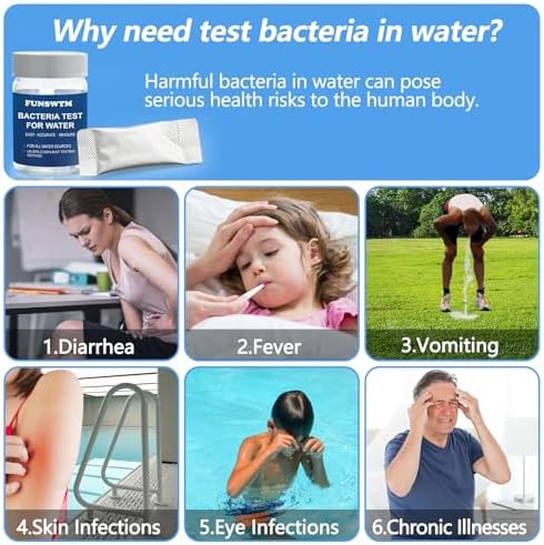 Coliform Bacteria Water Test Kit: 12-Pack Water Bacteria Test Kit Easy At-Home Well Water, Tap, Pool, Spring, Pond, Lake Drinking Water Quality Test - Image 6