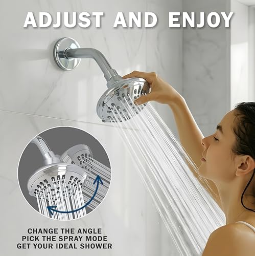 Aqua Elegante 6 Function Luxury Shower Head - 2.5 GPM - Polished Chrome - Image 3
