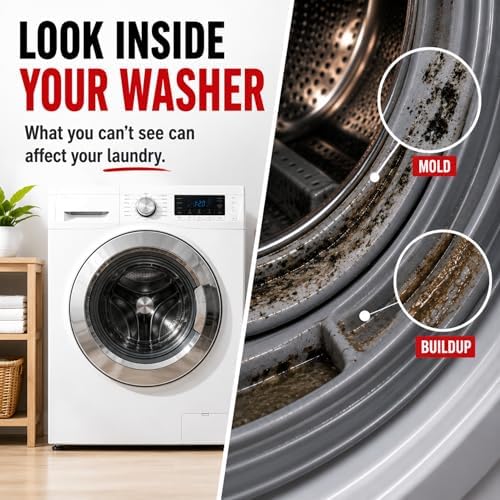 Washing Machine Cleaner Tablets - Penetrating Deep Clean Washer Cleaner Tablets For Front Loader And Top Load HE - Active Formula Tub Descaler Deodorizer - Image 2