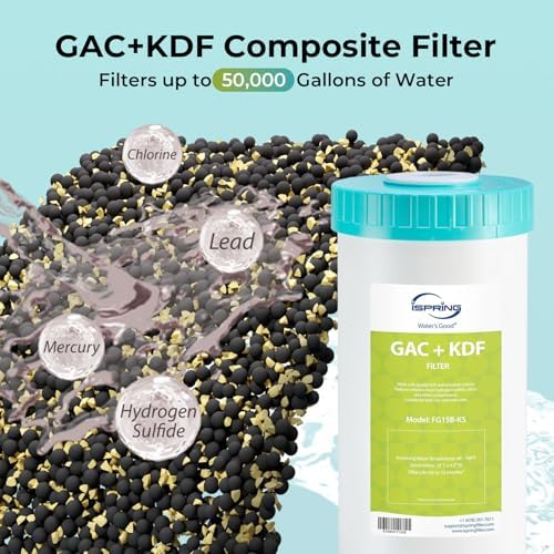 iSpring F2WGB21BKSNC 2-Stage Whole House Water Filter Set for WGB21B-KSNC - Image 2