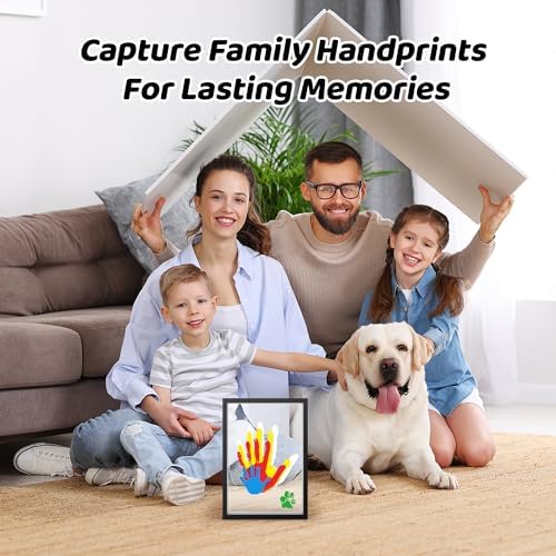 Family Handprint Kit for 4, Hand Print Keepsake Frame DIY Craft Gift - Image 2