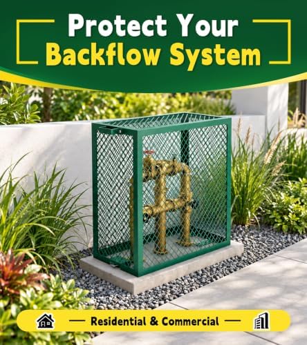 Steel Backflow Preventer Cage 30x13x30 Inch Outdoor Lockable - Image 6