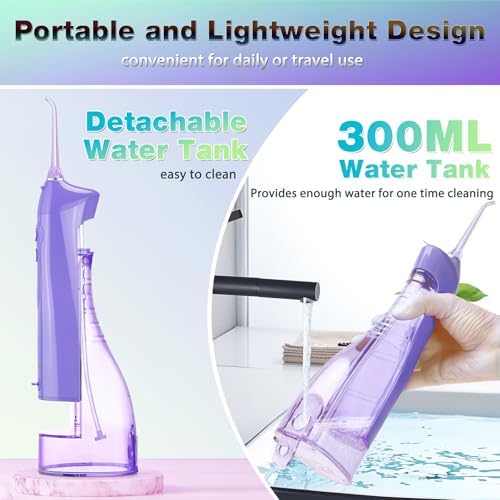 TOVENDOR Electric Water Flosser, Cordless Dental Oral Irrigator for Teeth - Image 2