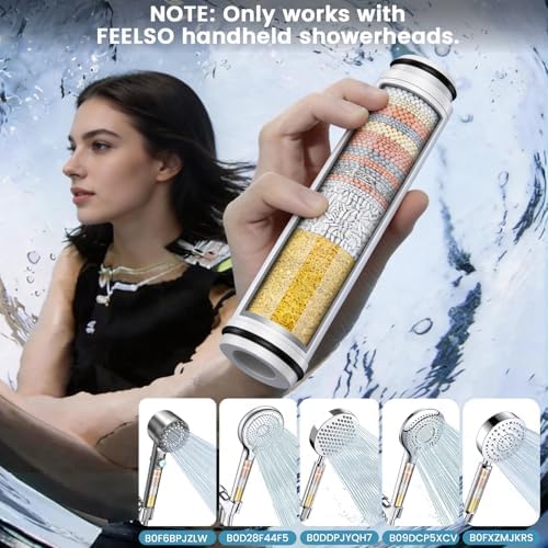 Shower Filter Compatible with FEELSO Shower Head Filter Replacement (6) - Image 2
