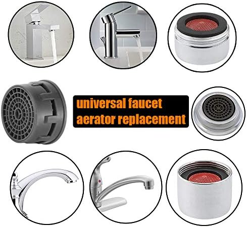 JQK Faucet Areator, 4.75 GPM Insert Aerators 10 Pack Replacement Parts Only Work for Bathroom Sink Faucets, FAG-P10 - Image 4