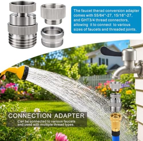 Sink Faucet Adapter with Aerator, Sink Faucet to Garden Hose Adapter - Image 5