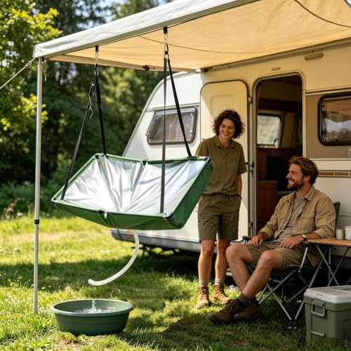 Rainwater Collection System with Hose Rain Catcher Filter System Water Collector for Lawn Backyard Garden Balcony Camp,1pc - Image 3
