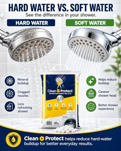 (6 Pack) Clean & Protect Water Softener Salt Pellets. 40 lb Bags - Image 3