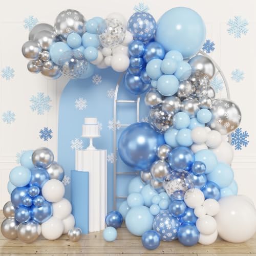 Amandir 153pcs Blue White Balloon Arch Garland Kit Different Sizes by Amandir
