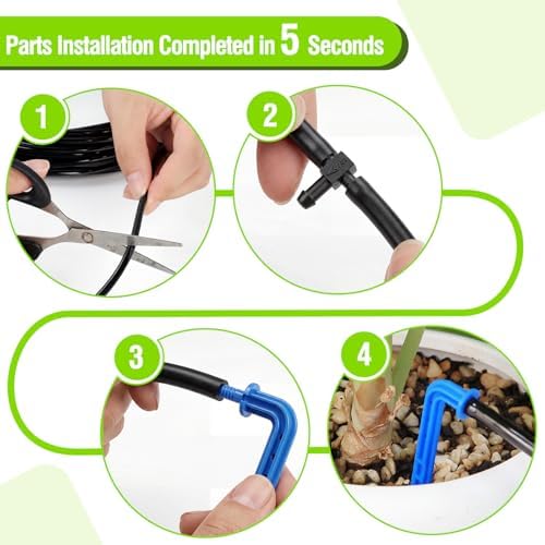 Drip Irrigation Kit for Potted Plants, Micro Tubing Set - Image 5