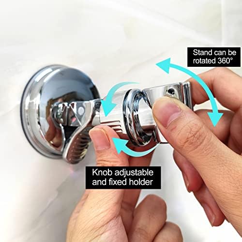 Medsuo Suction Shower Head Holder, 360° Adjustable for Bathroom - Image 3