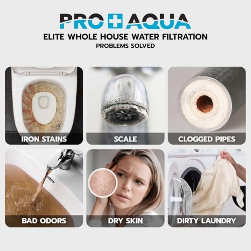 PRO+AQUA Elite Series GEN2 PRO-100-E 3-Stage Whole House Water Filtration System for City & Well Water with Pressure Gauges | Reduces Contaminants, Sediment, Chemicals, Heavy Metals, with 1” Ports - Image 3