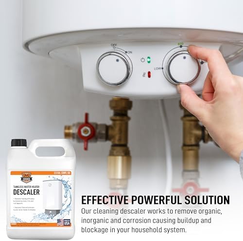 Chromex Tankless Water Heater Descaling Solution | Highly Effective Descaler Restores Heating Efficiency, Quart, 5 Gallons (2 x 2.5 Gallons) - Image 2