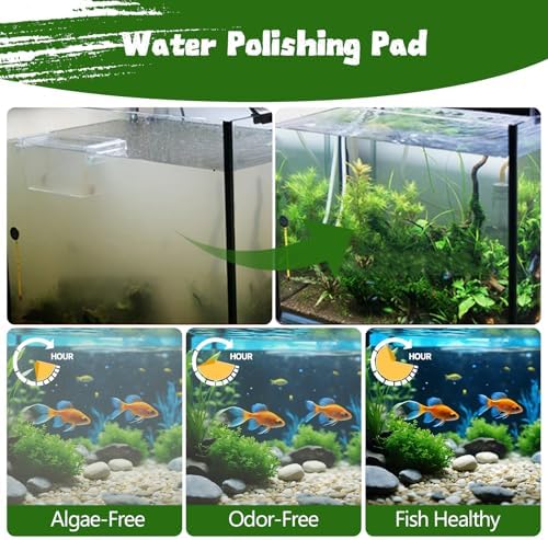Aquarium Polishing Filter Pad-Ultra Fine 100 Micron Filter Floss for Crystal Clear Water,Cut-to-Size Filter Media for Fish Tank,Safe for Fish/Reef/Turtles(24" x 36", 1 Pack) - Image 3